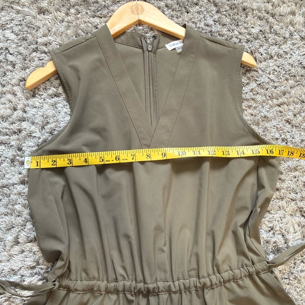 Calvin Klein Women’s Jumpsuit Size 4 Green Wide Leg - Picture 11 of 12